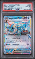 Vaporeon EX Prismatic Stamp Prismatic Surprise Box 23/131 PSA 10