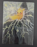 Custom Painted Pikachu Pokemon Card