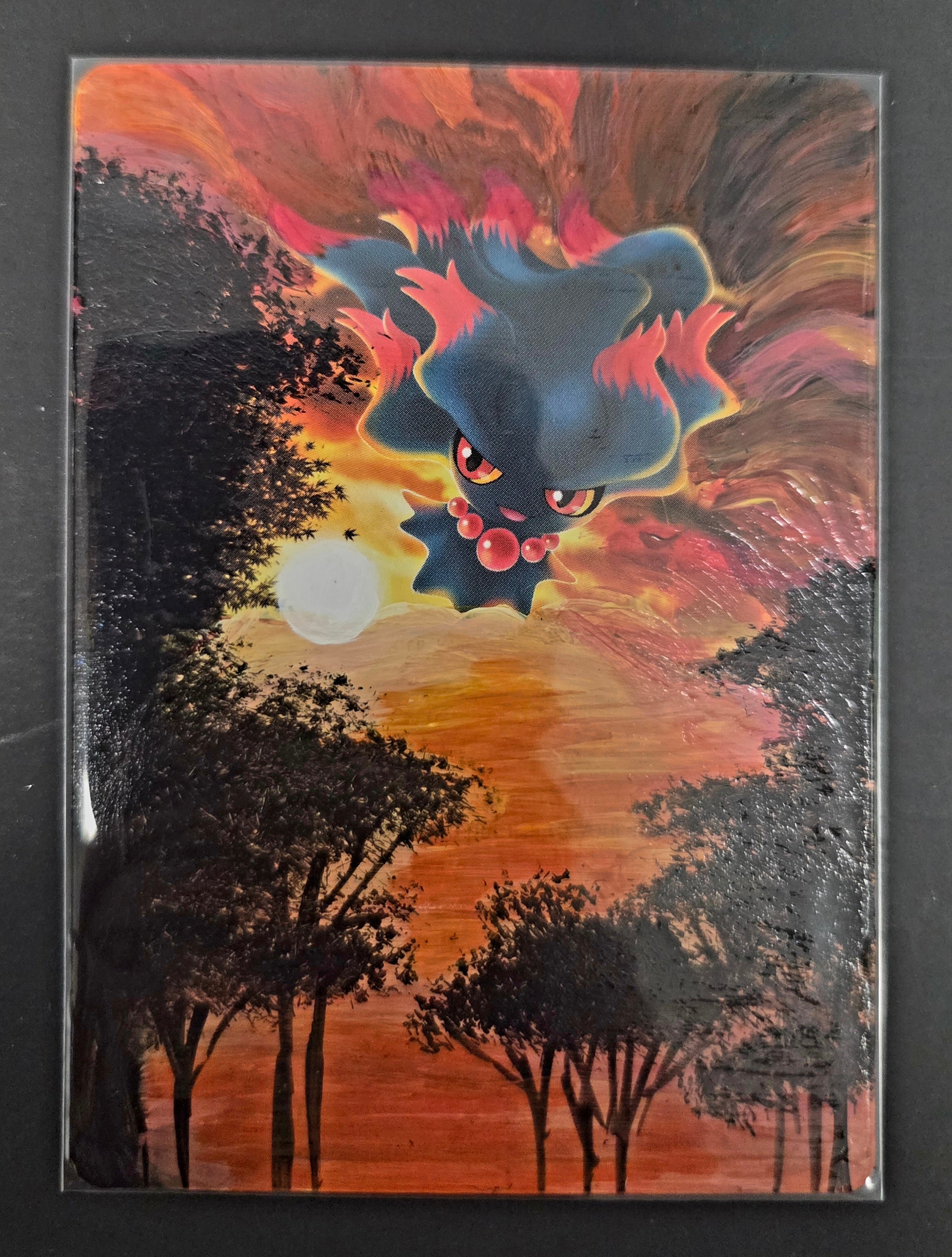 Custom Painted Misdreavus Pokemon Card
