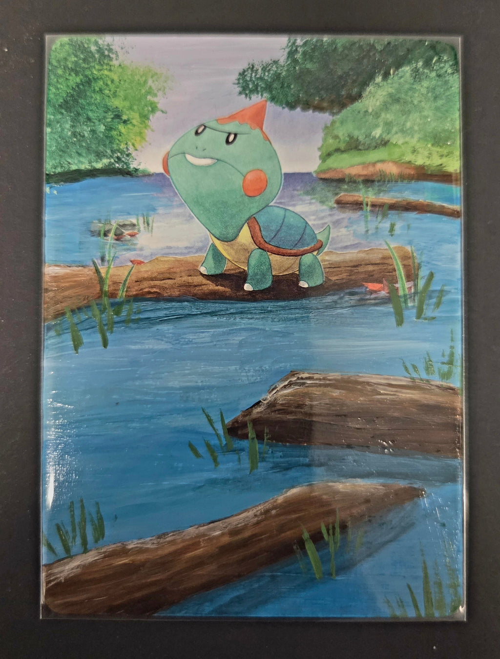 Custom Painted Chewtle Pokemon Card