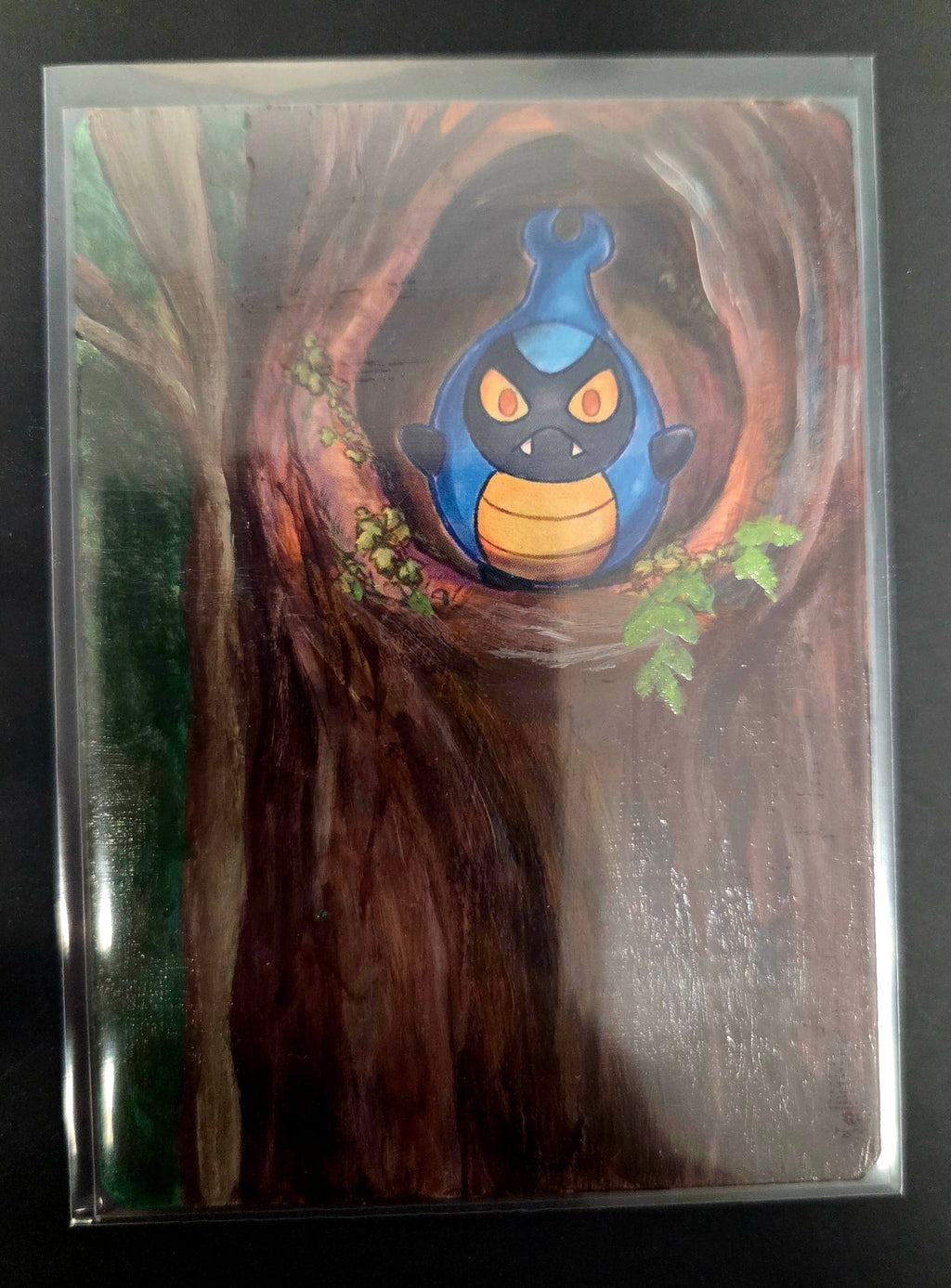 Custom Painted Karrablast Pokemon Card