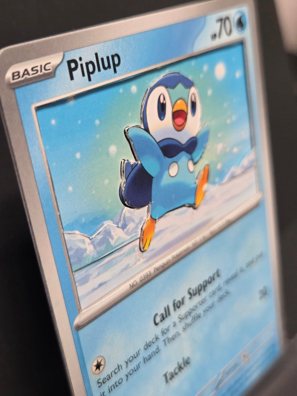 Custom 3D Cut Pokémon Cards - Piplup