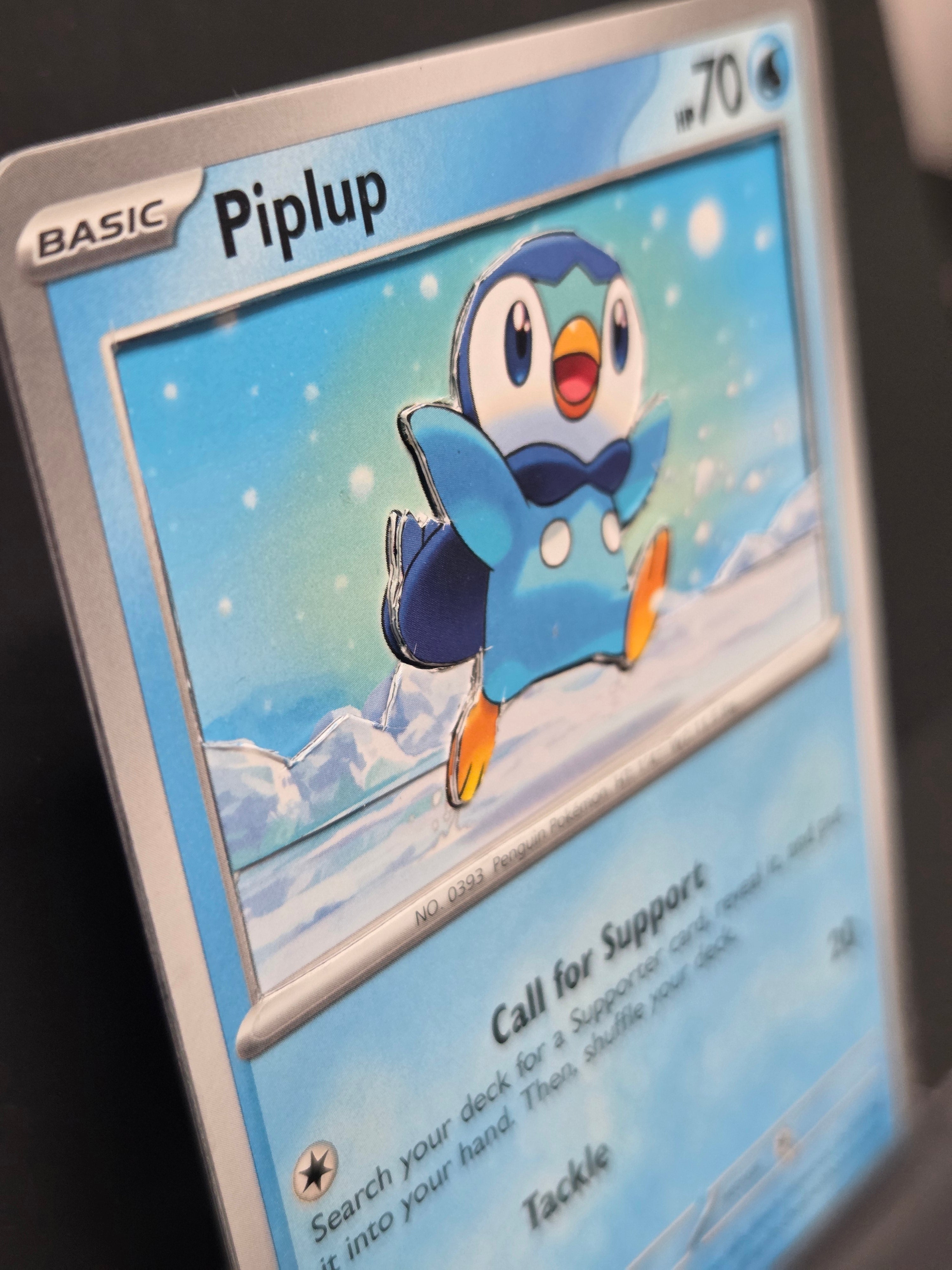 Custom 3D Cut Pokémon Cards - Piplup