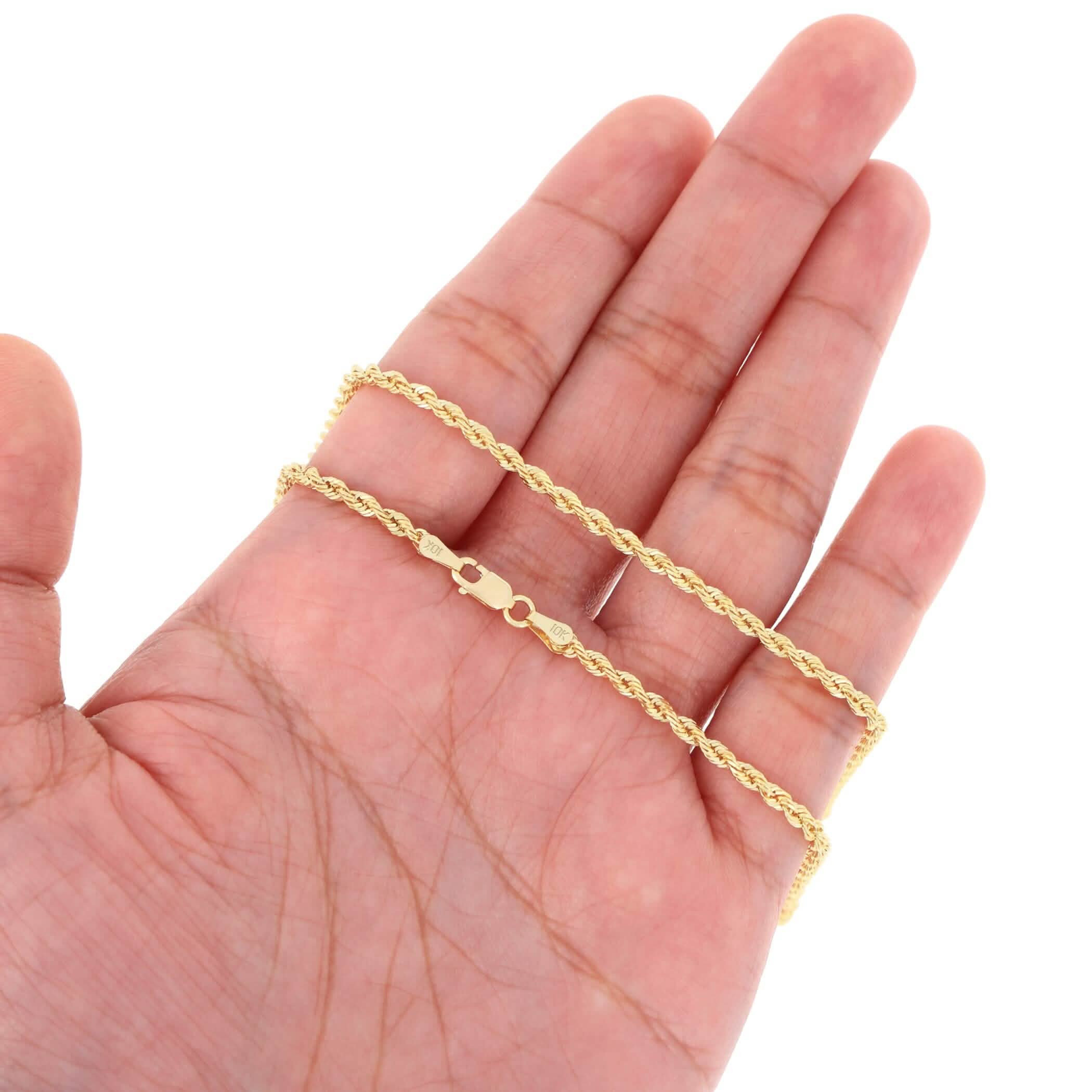 Rope Chain in Yellow Gold - 10mm