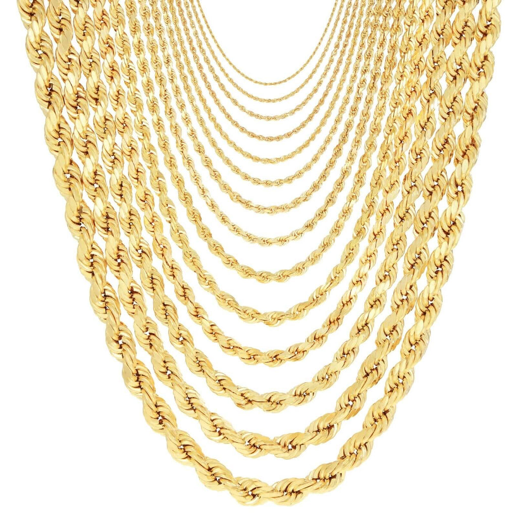 Rope Chain in Yellow Gold - 10mm