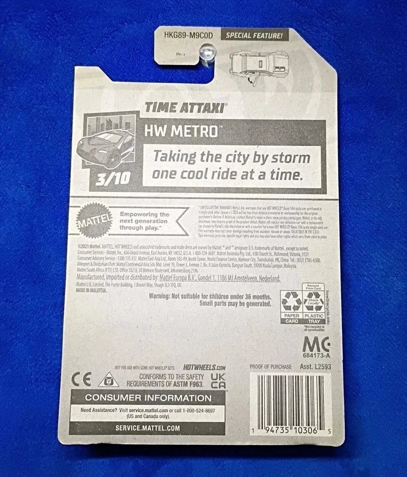 Hot Wheels Year of the Rabbit Time Attack HW Metro Die-Cast | Chinese New Year Limited Edition Collector's Edition