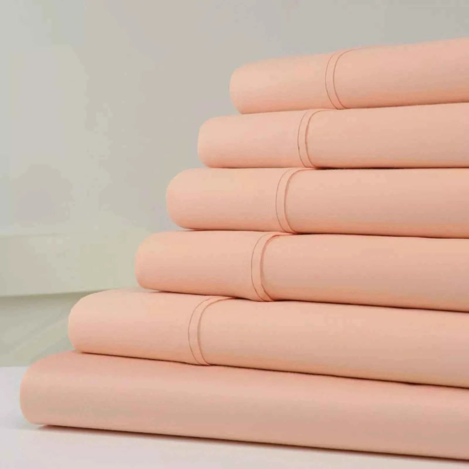 6-Piece Set: Kathy Ireland 1200 Thread Count Cotton Rich Sheet Set
