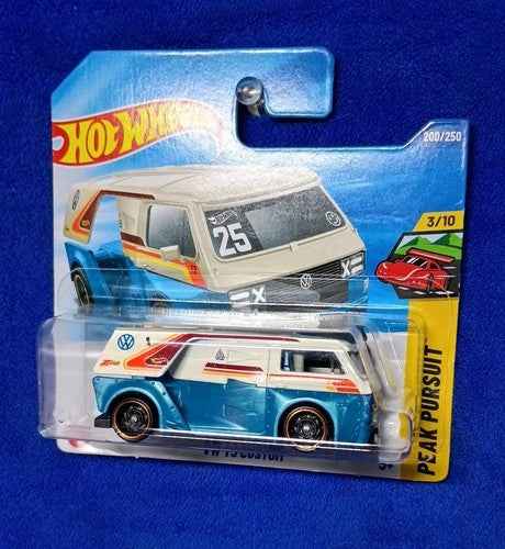 VW T3 Custom Peak Pursuit Hot Wheels Short Card Die-Cast | Vintage Van Collector's Edition - Die-Cast Vehicle | 99RedCoins