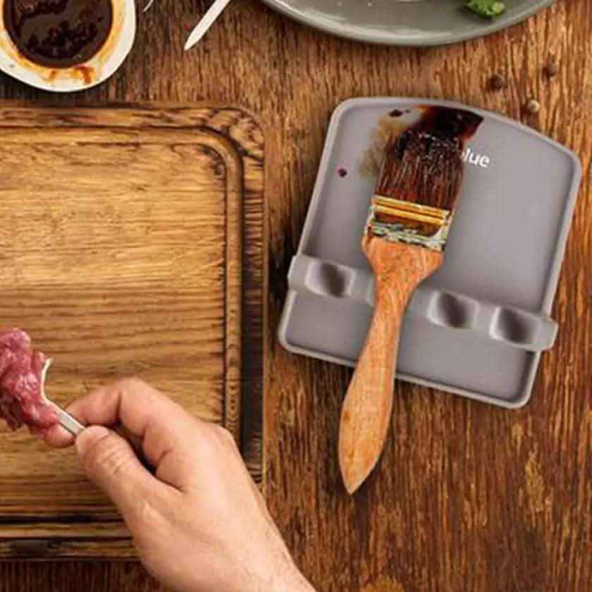 Silicone Spoon Rest with Drip Pad