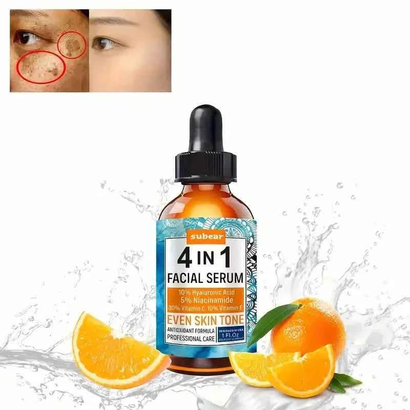 Subear 4-In-1 Facial Serum - Hydrates, Repairs, and Rejuvenates Skin with Hyaluronic Acid
