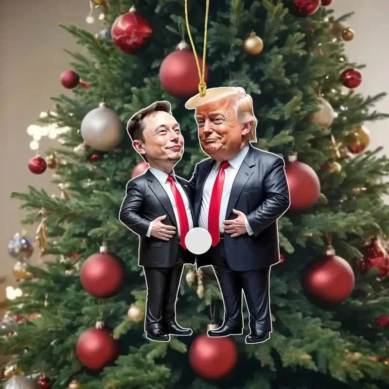 Trump & Musk Acrylic Hanging Ornament