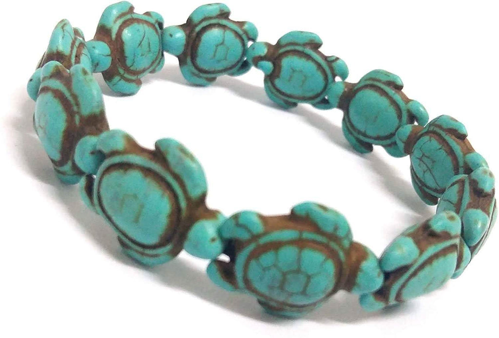 Turquoise Handmade Hawaiian Sea Turtles Bracelet