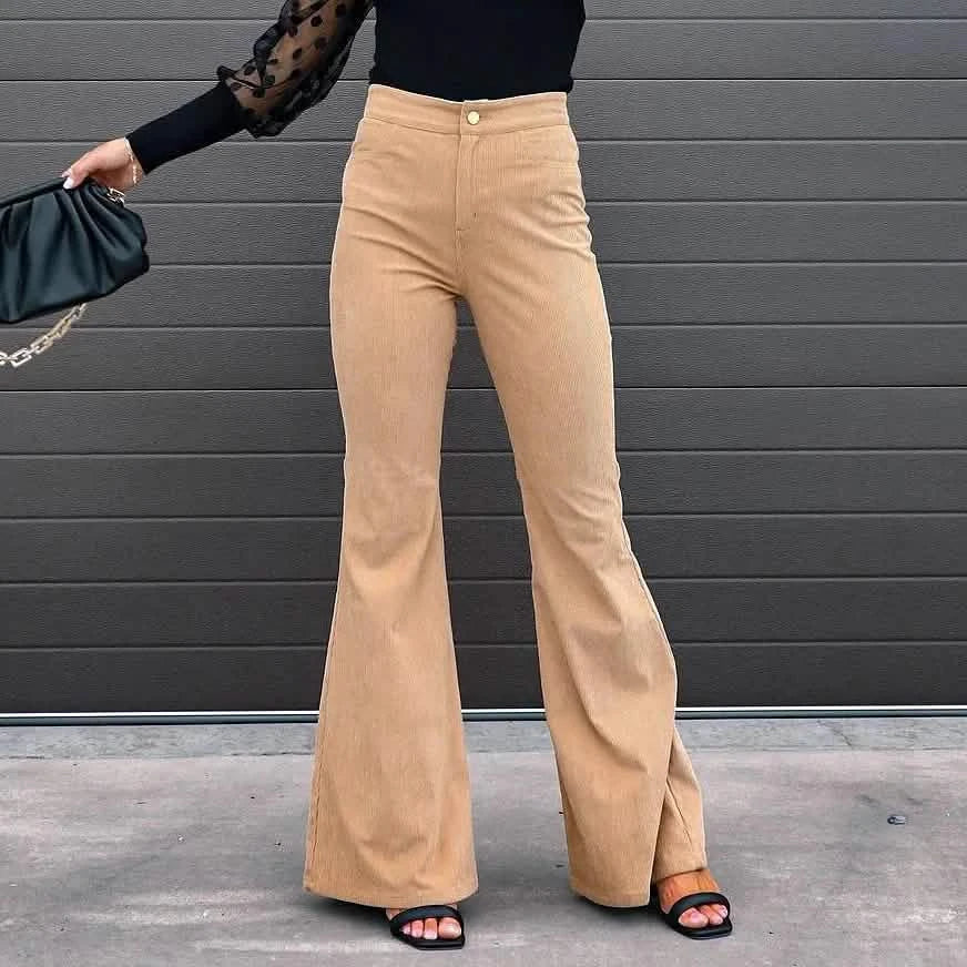 Women's Bootcut Pants Trousers Jeans Corduroy